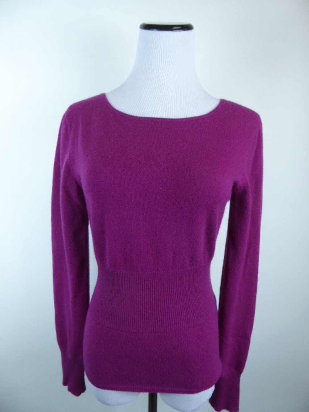 Allude fuchsia pink Cashmere sweater top S - Picture 1 of 5